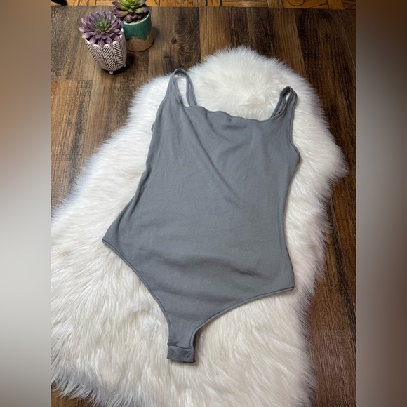 SKIMS Stretch Cotton Rib Bodysuit in Pacific 2X NWT - Picture 3 of 7